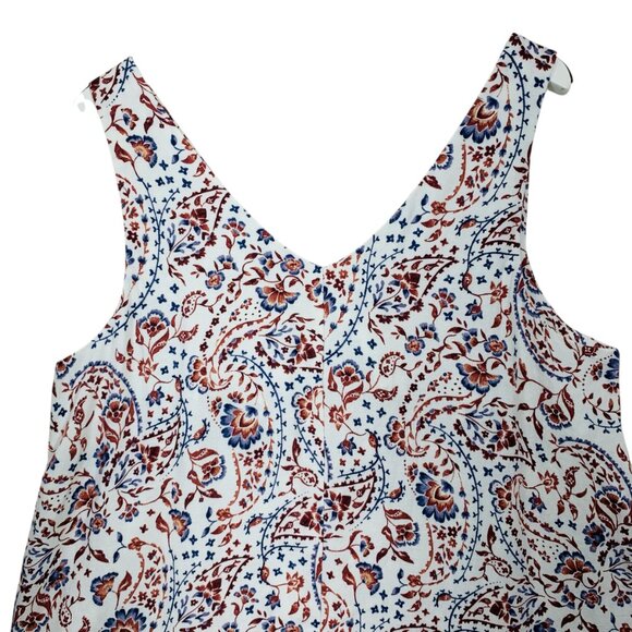 Linen-Blend Printed Swing Dress size medium RETIMANS - Picture 7 of 13